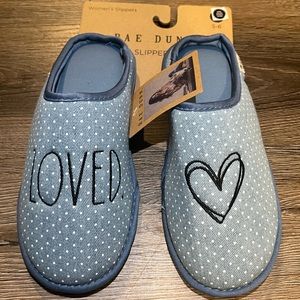 Baby Blue Rae Dunn Loved. Slippers! ✨NWT✨